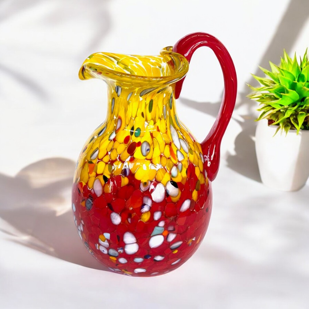 1 Caraffa Veronese in vetro di Murano, realizzata nell'isola di Murano, soffiata e lavorata a mano da maestri Vetrai - SPECIAL EDITION - 1000 ml.