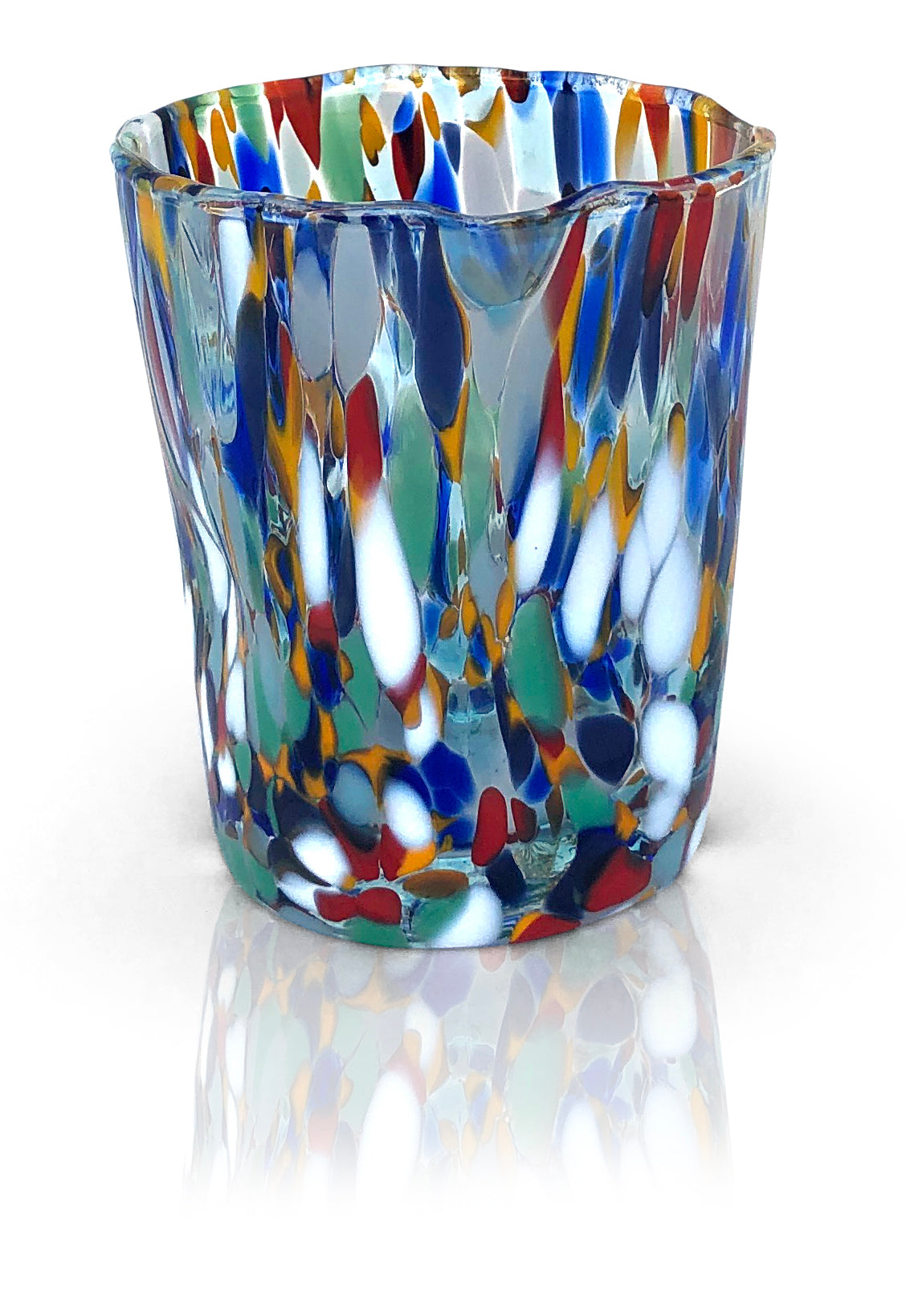 6 verres à café en verre ARLECCHINO « I Colori di Murano »