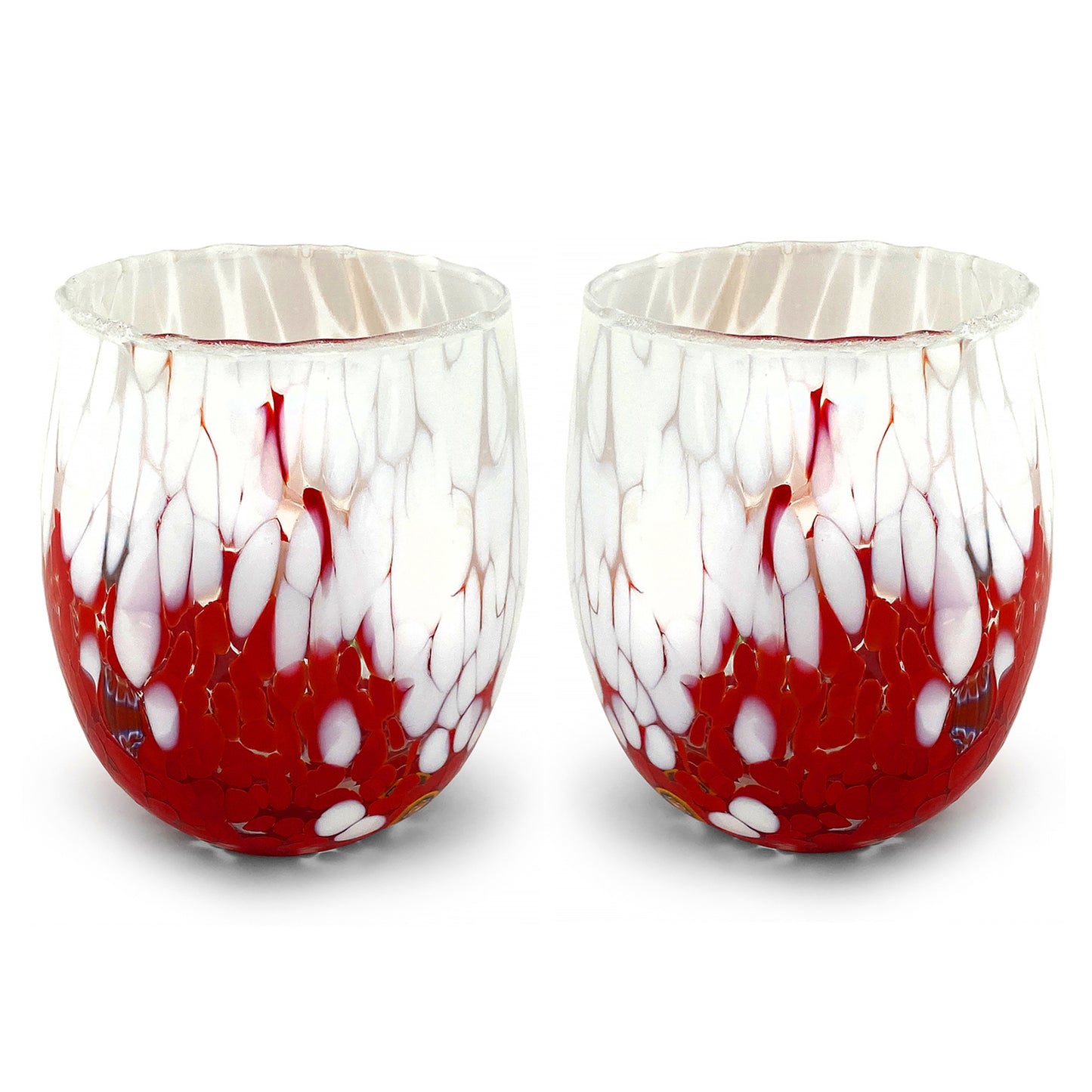 6 Verres en Verre "Les Couleurs de Murano". TUMBLE-CLASSIC-MIX