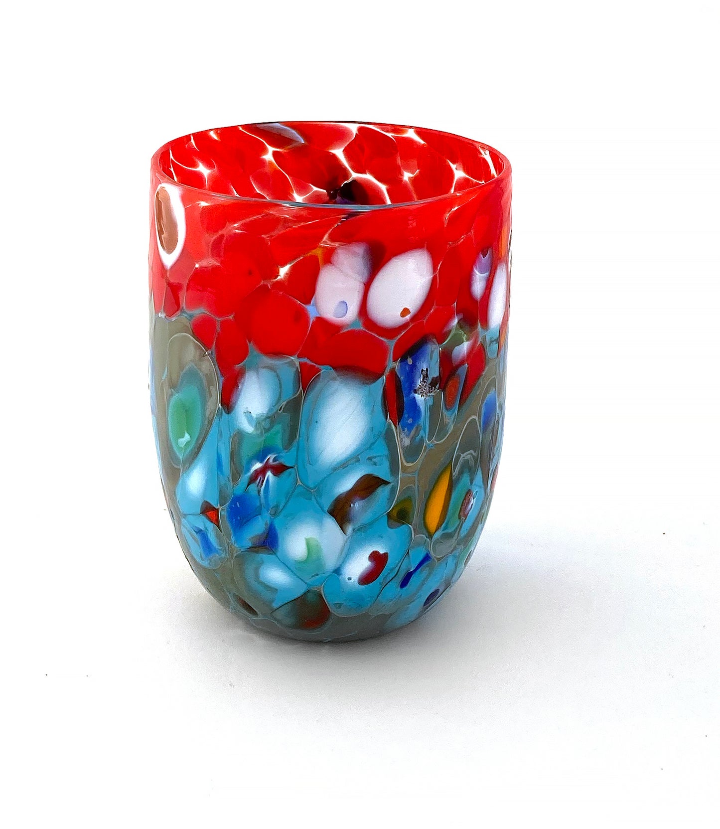6 Verres en Verre "Les Couleurs de Murano". TUMBLE-CLASSIC-MIX