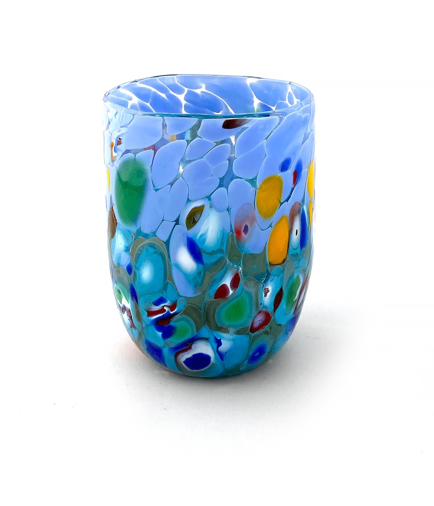 6 Verres en Verre "Les Couleurs de Murano". TUMBLE-CLASSIC-MIX
