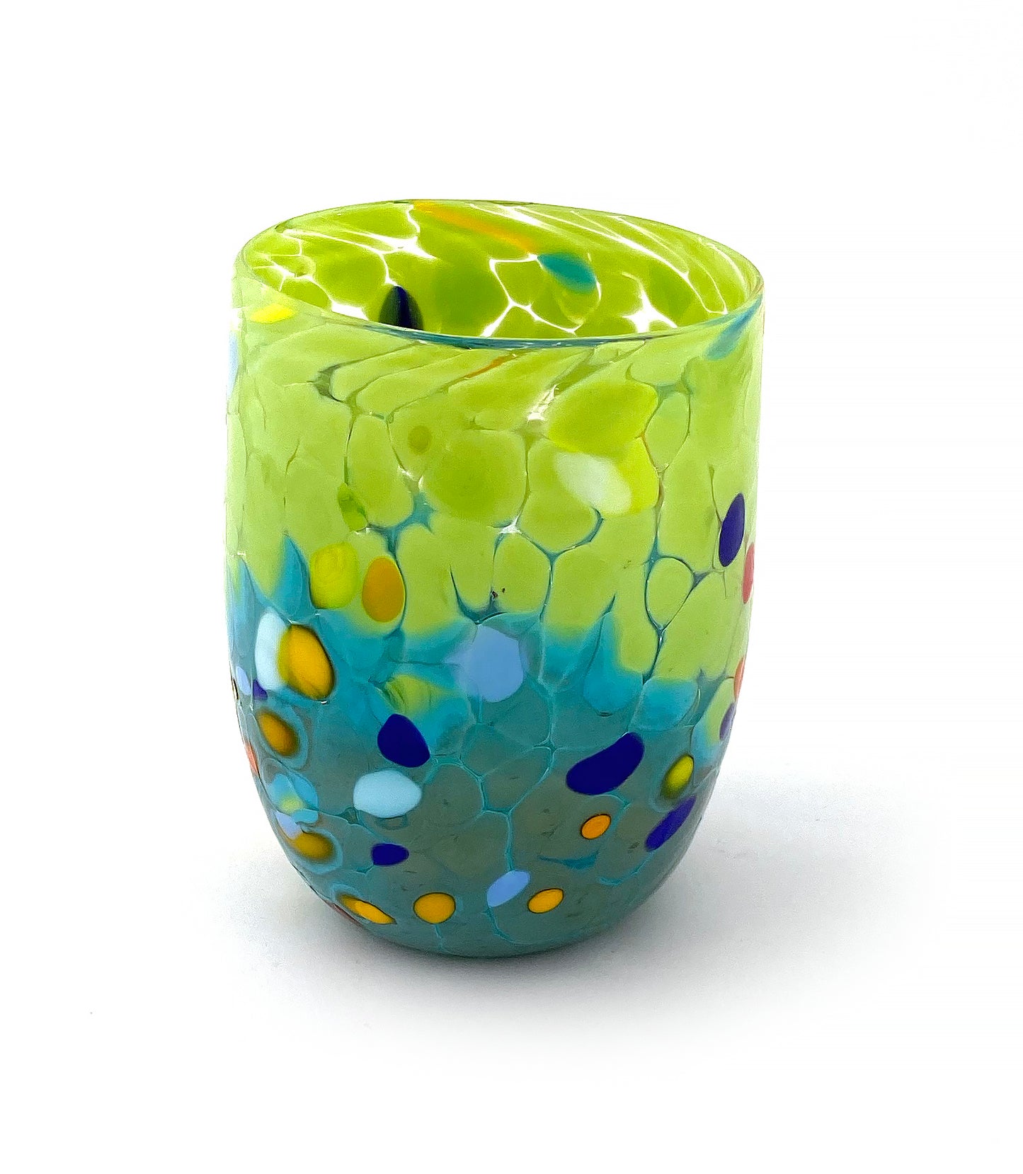 6 Verres en Verre "Les Couleurs de Murano". TUMBLE-CLASSIC-MIX