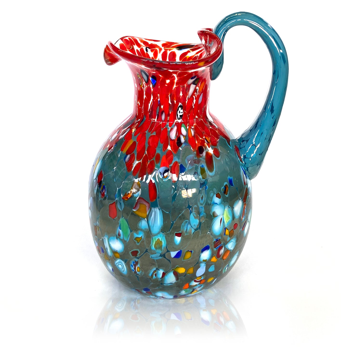 1 Caraffa Veronese in vetro di Murano, realizzata nell'isola di Murano, soffiata e lavorata a mano da maestri Vetrai - SPECIAL EDITION - 1000 ml.