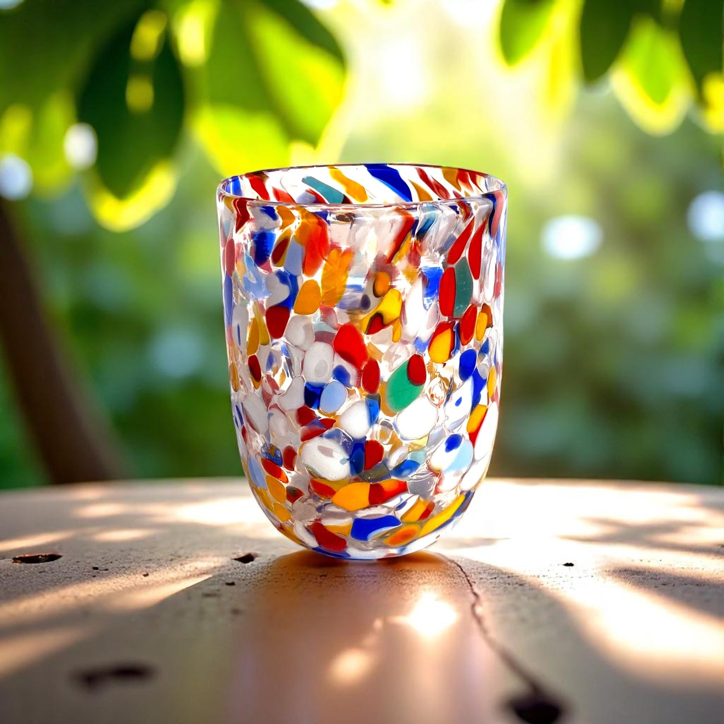 Bicchieri Canova in vetro di Murano, realizzati nell'isola di Murano, soffiati e lavorati a mano da maestri Vetrai - SPECIAL EDITION - 380 ml.