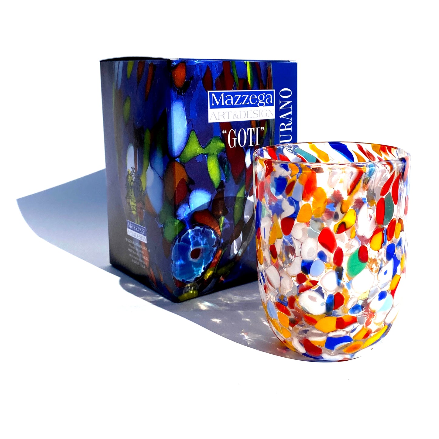 Bicchieri Canova in vetro di Murano, realizzati nell'isola di Murano, soffiati e lavorati a mano da maestri Vetrai - SPECIAL EDITION - 380 ml.