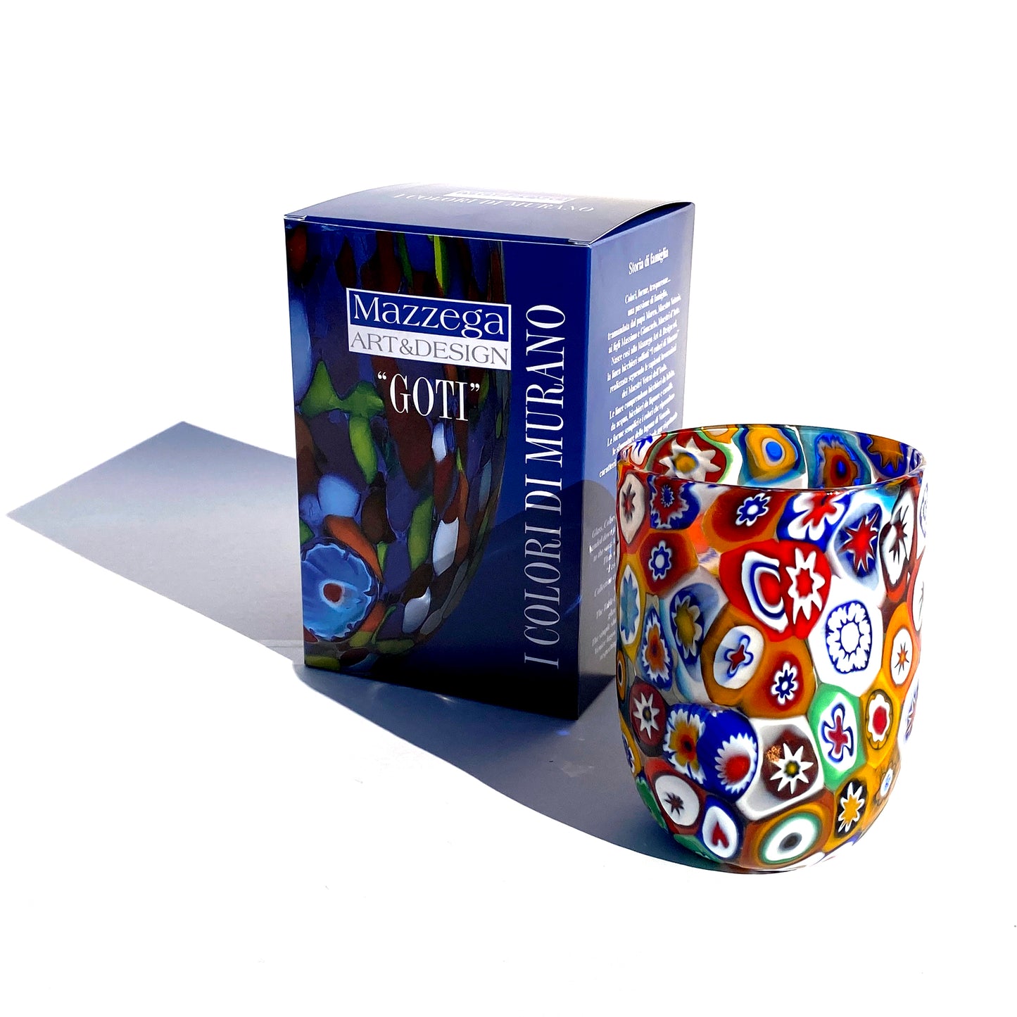 Bicchieri Fortuny in vetro di Murano, realizzati nell'isola di Murano, soffiati e lavorati a mano da maestri Vetrai - SPECIAL EDITION - 380 ml.