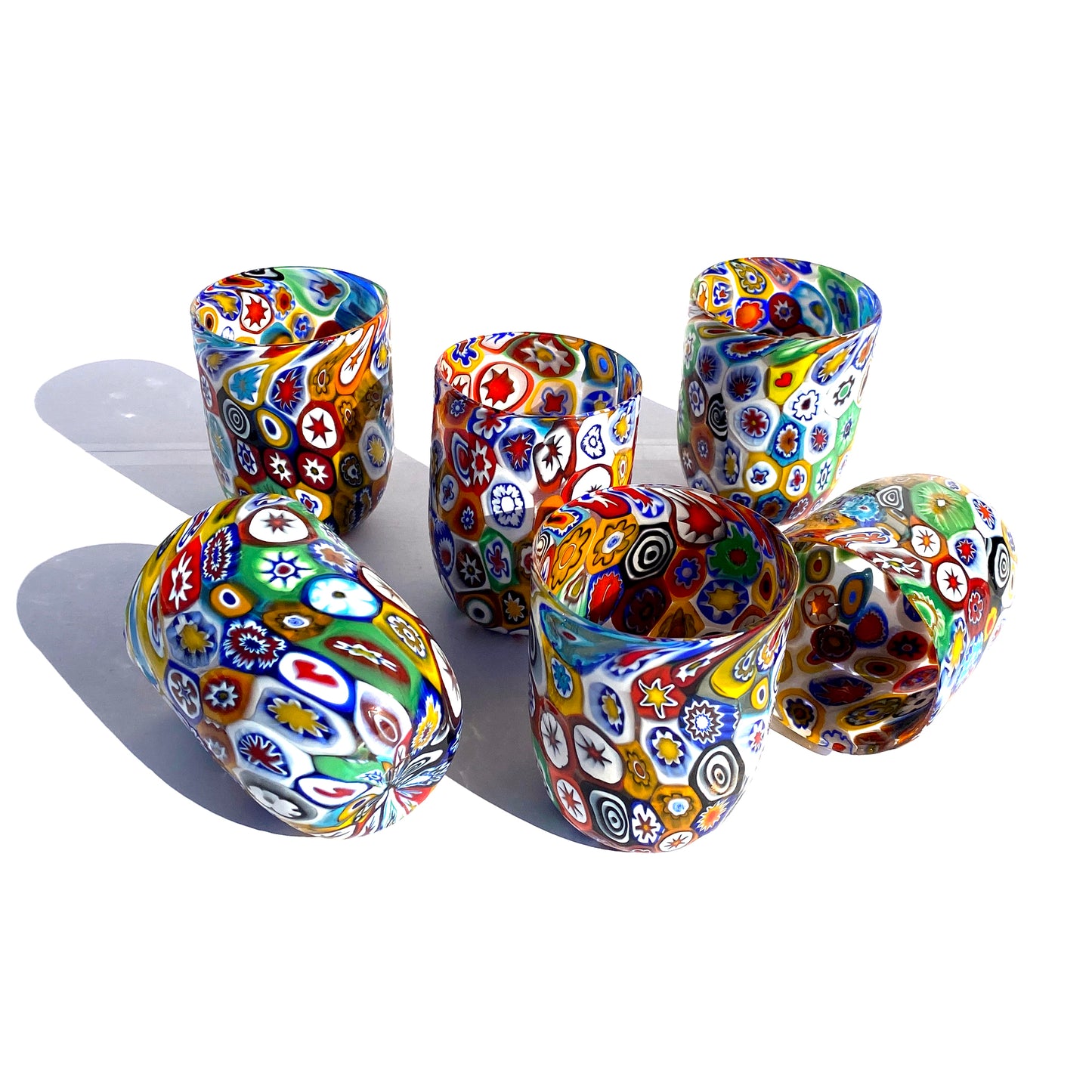 Bicchieri Fortuny in vetro di Murano, realizzati nell'isola di Murano, soffiati e lavorati a mano da maestri Vetrai - SPECIAL EDITION - 380 ml.