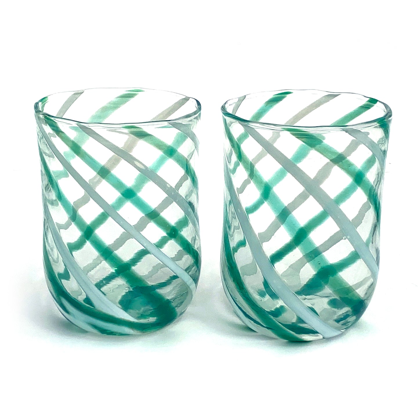 Goto Tumbler-Gläser aus mundgeblasenem und handgefertigtem Glas mit Murrine Murano – Die Farben von Murano – COLOMBINA Tumbler 350 ml.