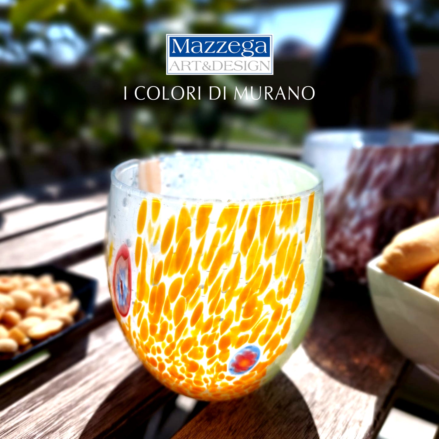 6 Glasgläser „Die Farben von Murano“. WASSER-LICHT