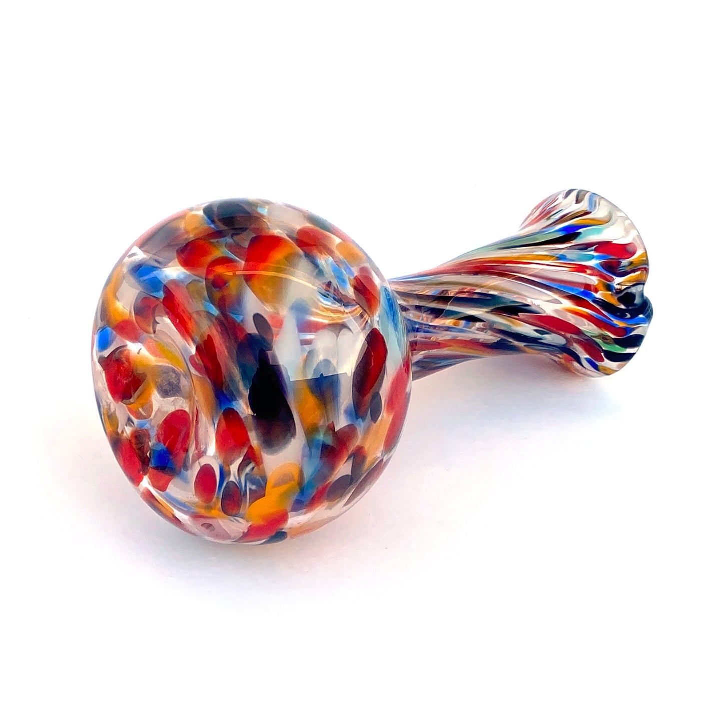 Vaso in vetro di Murano, soffiato e lavorato a mano, linea "I Colori di Murano" h. cm. 19,5 - Made in Murano. Cod. 14