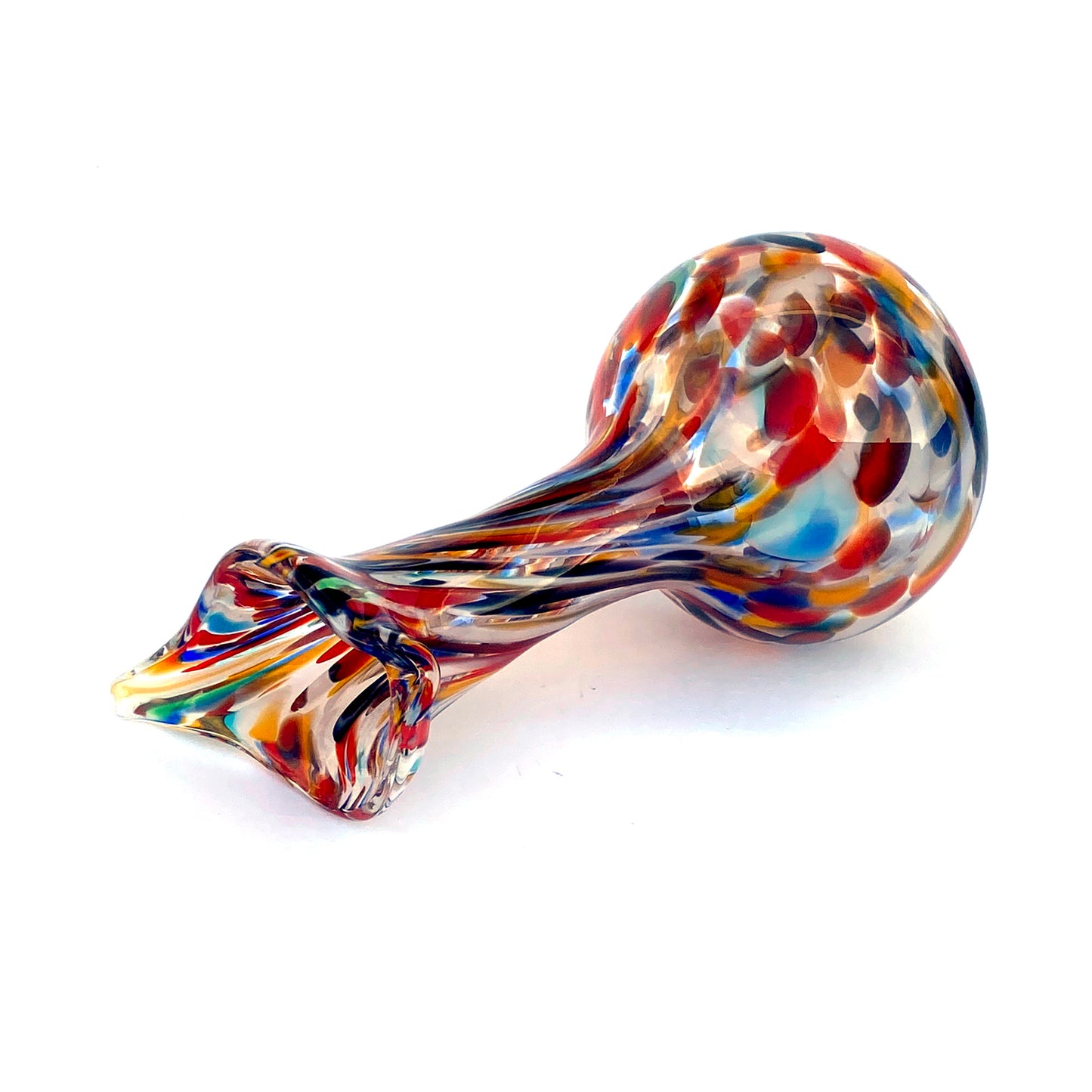 Vaso in vetro di Murano, soffiato e lavorato a mano, linea "I Colori di Murano" h. cm. 19,5 - Made in Murano. Cod. 14