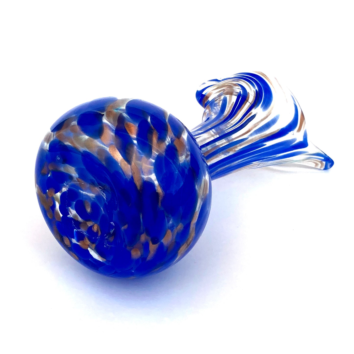 Vaso in vetro di Murano, soffiato e lavorato a mano, linea "I Colori di Murano" h. cm. 20 - Made in Murano. Cod. 29