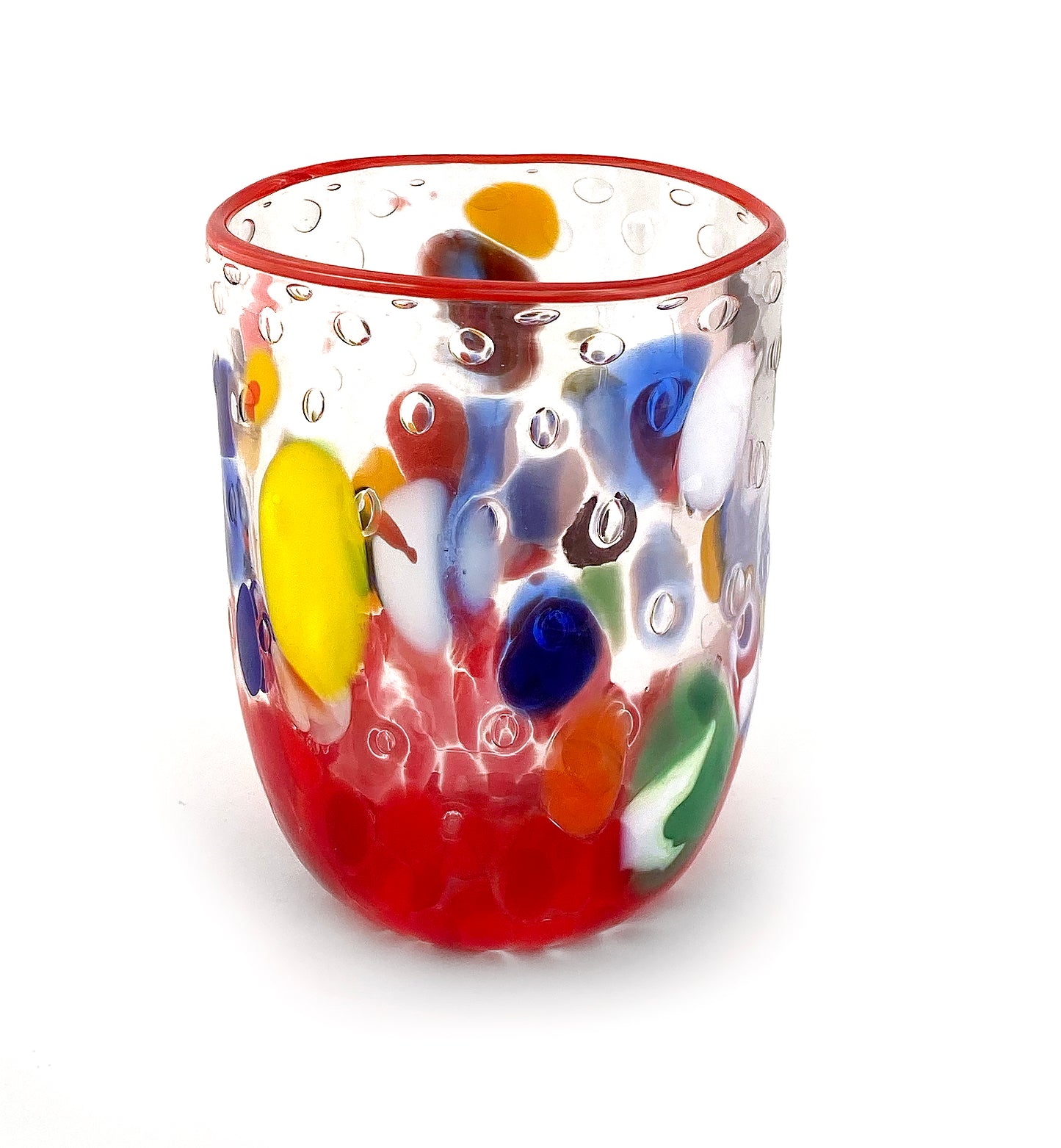 Bicchieri Tintoretto in vetro di Murano, realizzati nell'isola di Murano, soffiati e lavorati a mano da maestri Vetrai - SPECIAL EDITION - 380 ml.