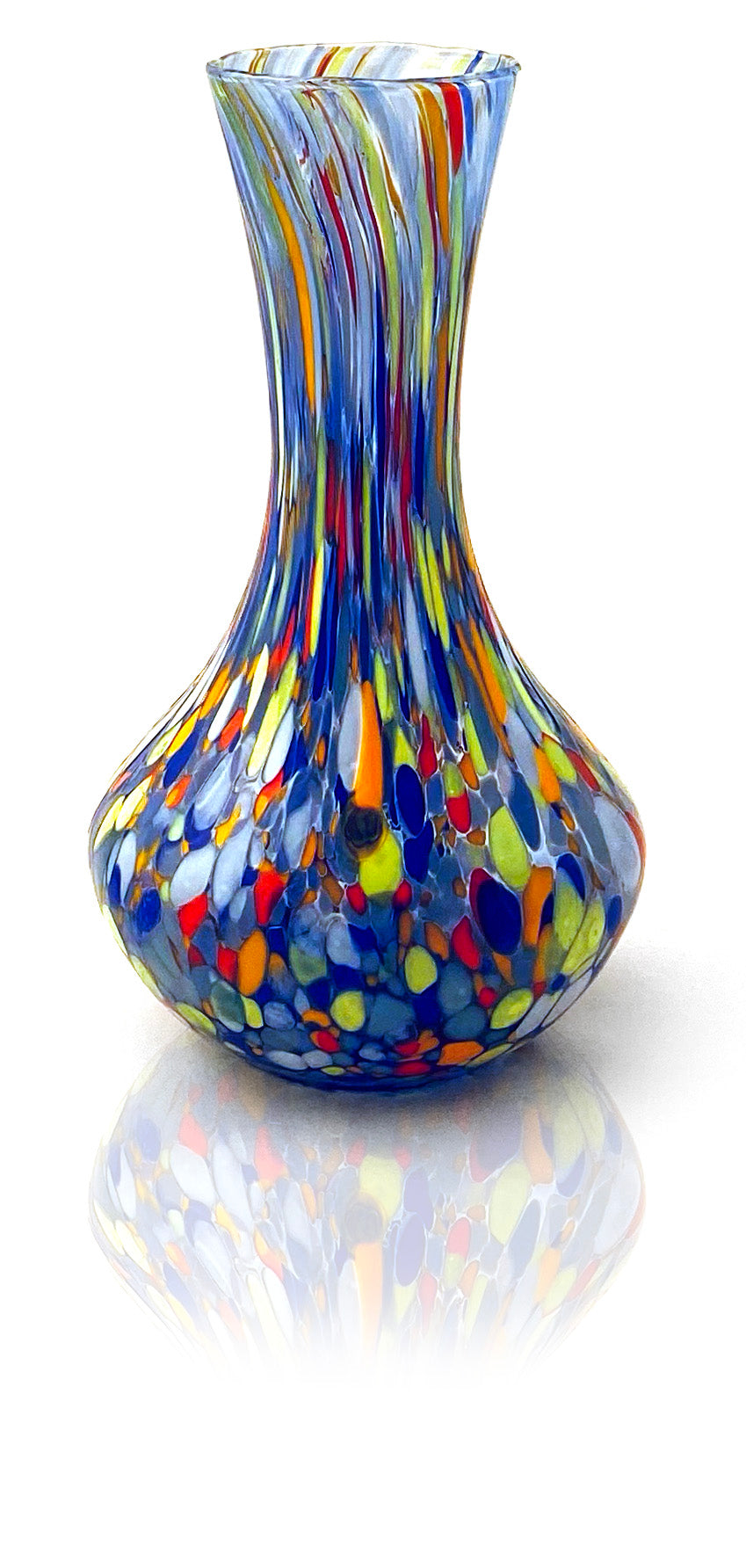 Vase Coloré En Verre Soufflé Style Murano Travail Artistique Vase Coloré En Verre Soufflé Style Murano Travail Artistique