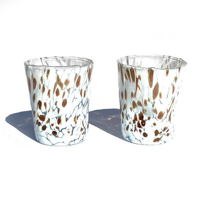 6 Verres en Verre "Les Couleurs de Murano". TUMBLE-CLASSIC-MIX