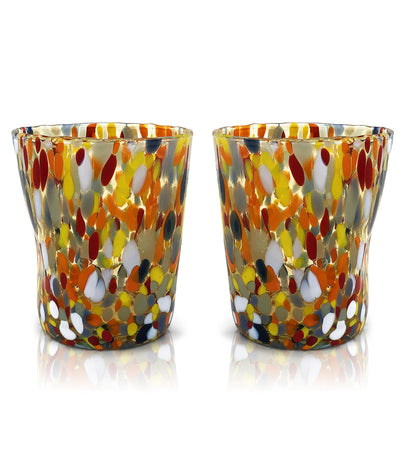 6 Verres en Verre "Les Couleurs de Murano". TUMBLE-CLASSIC-MIX