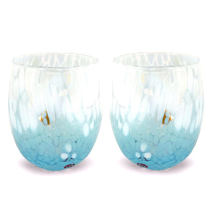 6 Verres en Verre "Les Couleurs de Murano". TUMBLE-CLASSIC-MIX
