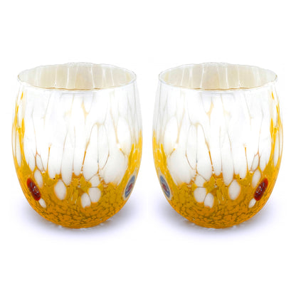 6 Verres en Verre "Les Couleurs de Murano". TUMBLE-CLASSIC-MIX