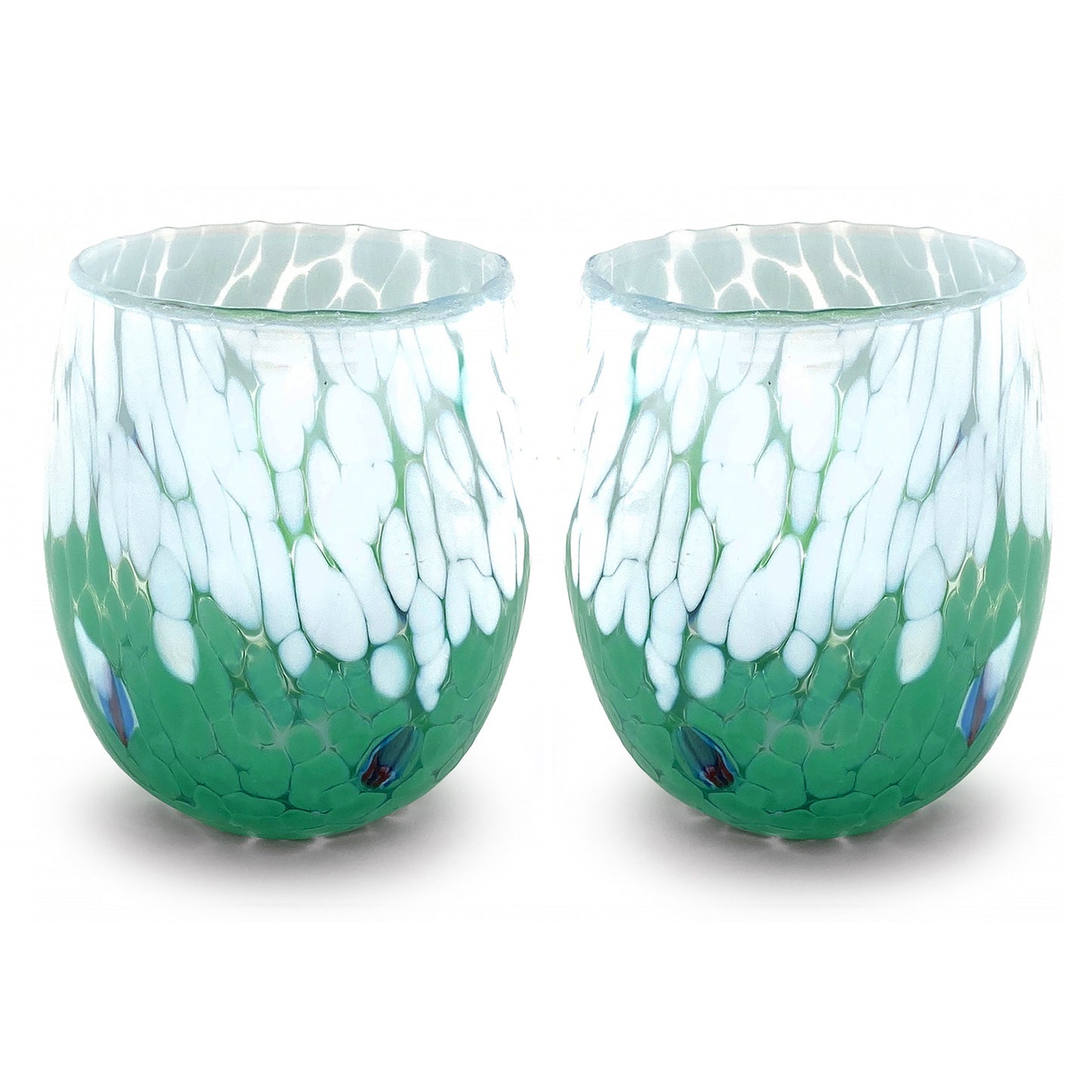 6 Verres en Verre "Les Couleurs de Murano". TUMBLE-CLASSIC-MIX