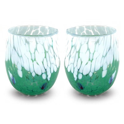 6 Verres en Verre "Les Couleurs de Murano". TUMBLE-CLASSIC-MIX