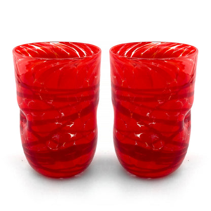 Bicchieri Tiziano in vetro di Murano, realizzati nell'isola di Murano, soffiati e lavorati a mano da maestri Vetrai - SPECIAL EDITION - 450 ml.