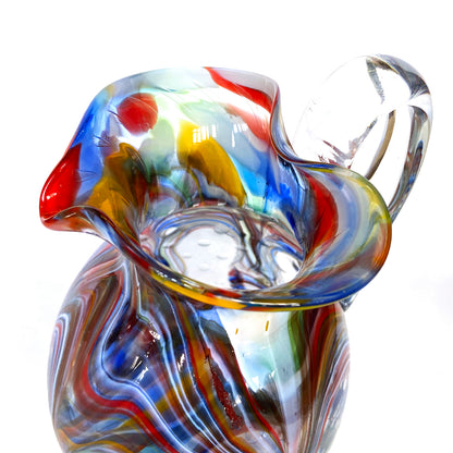 1 Caraffa Longhi in vetro di Murano, realizzata nell'isola di Murano, soffiata e lavorata a mano da maestri Vetrai - SPECIAL EDITION - 1000 ml.