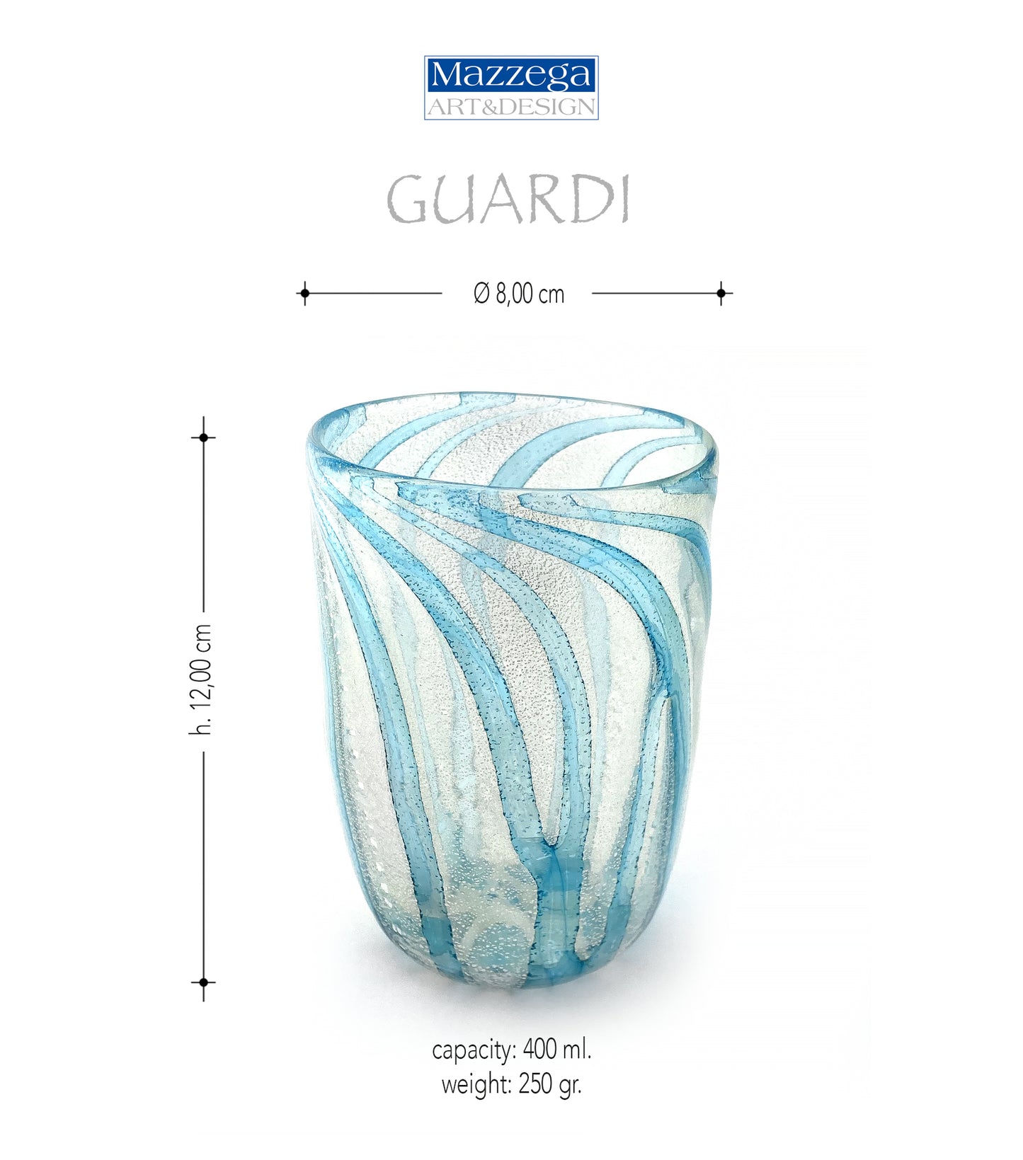 Verres EDITION SPÉCIALE, en verre de Murano - GUARDI