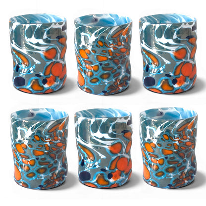 Bicchieri Tiepolo in vetro di Murano, realizzati nell'isola di Murano, soffiati e lavorati a mano da maestri Vetrai - SPECIAL EDITION - 450 ml.