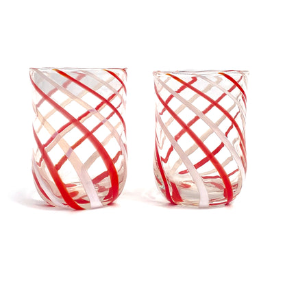 Goto Verres Goto en Verre Soufflé et Fait Main avec Murrine Murano - Les Couleurs de Murano - COLOMBINA Tumbler 350 ml.