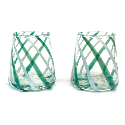Goto Verres Goto en Verre Soufflé et Fait Main avec Murrine Murano - Les Couleurs de Murano - COLOMBINA Tumbler 350 ml.