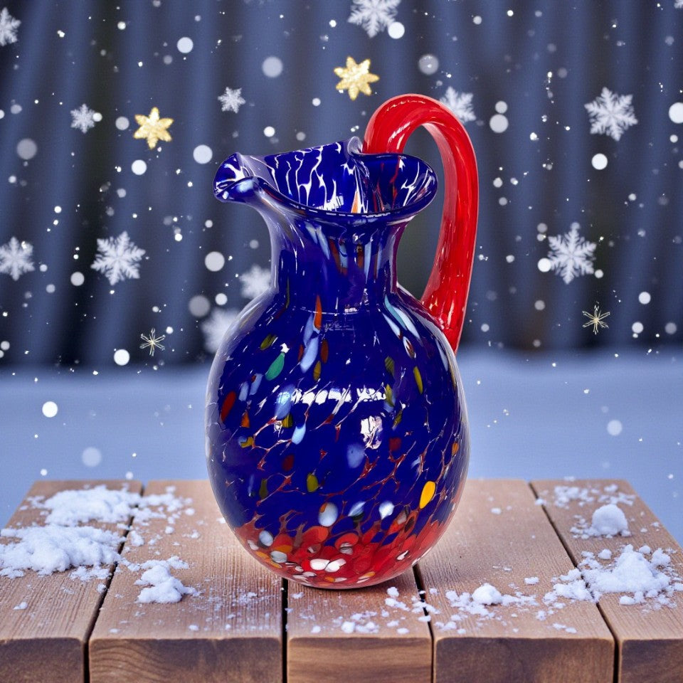1 Caraffa Veronese in vetro di Murano, realizzata nell'isola di Murano, soffiata e lavorata a mano da maestri Vetrai - SPECIAL EDITION - 1000 ml.