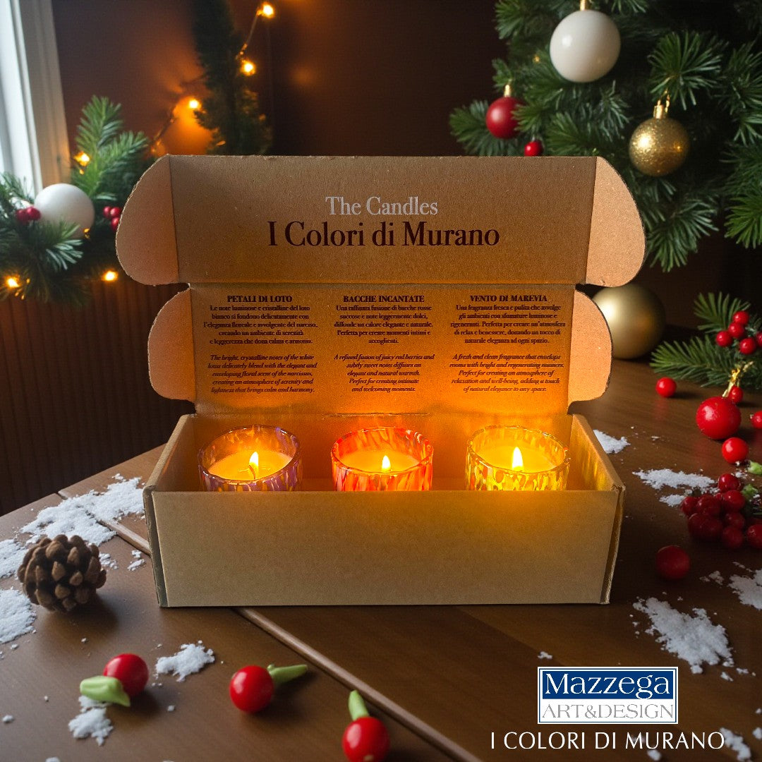 Cofanetto da 3 Bicchieri da Shot Classic con Candela