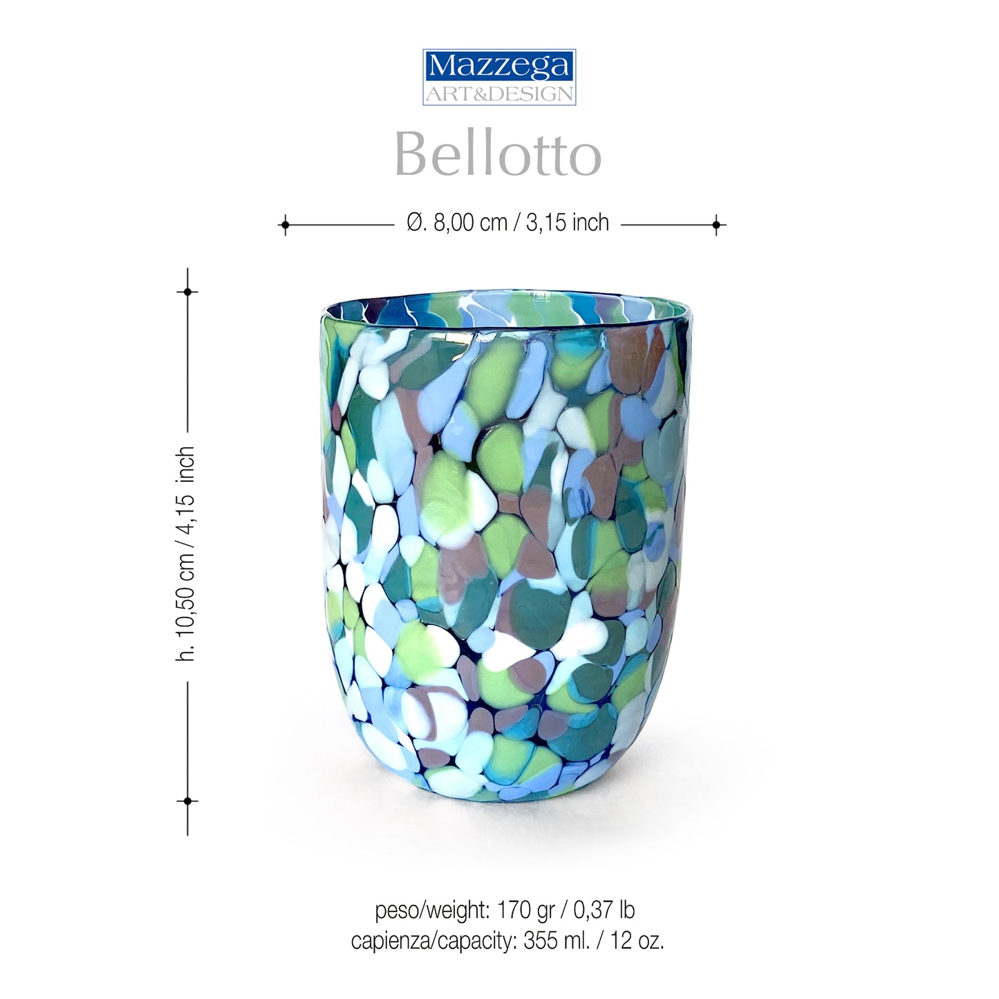 Verres EDITION SPÉCIALE, en verre de Murano - BELLOTTO