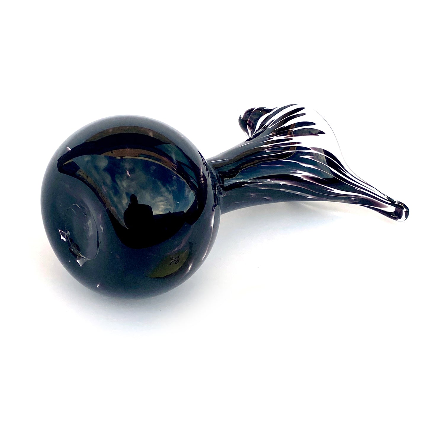 Vaso in vetro di Murano, soffiato e lavorato a mano, linea "I Colori di Murano" h. cm. 18 - Made in Murano. Cod. 26