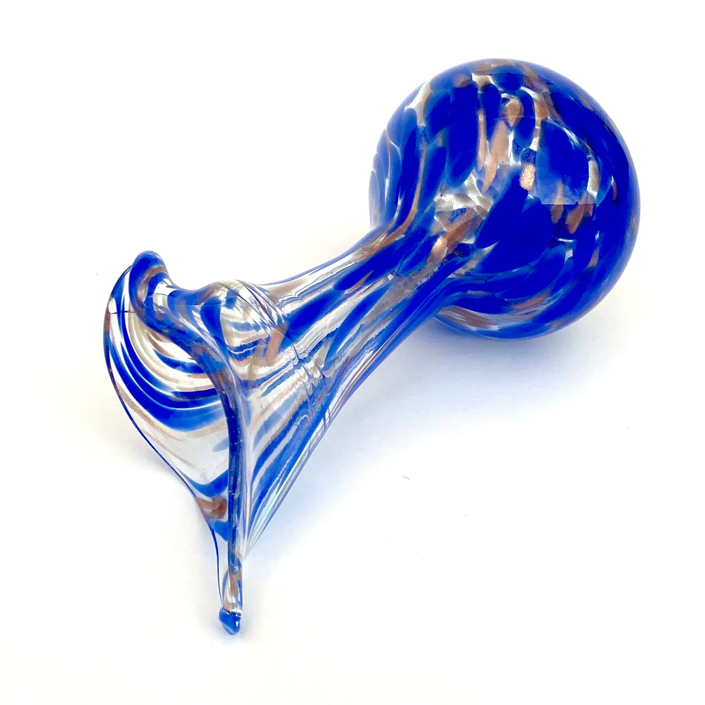 Vaso in vetro di Murano, soffiato e lavorato a mano, linea "I Colori di Murano" h. cm. 20 - Made in Murano. Cod. 29