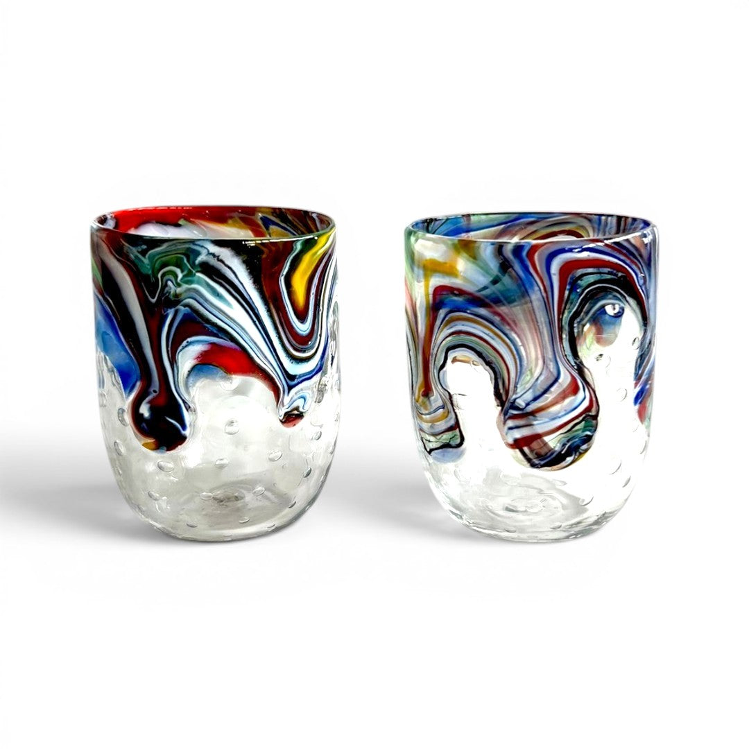Bicchieri Longhi in vetro di Murano, realizzati nell'isola di Murano, soffiati e lavorati a mano da maestri Vetrai - SPECIAL EDITION - 380 ml.