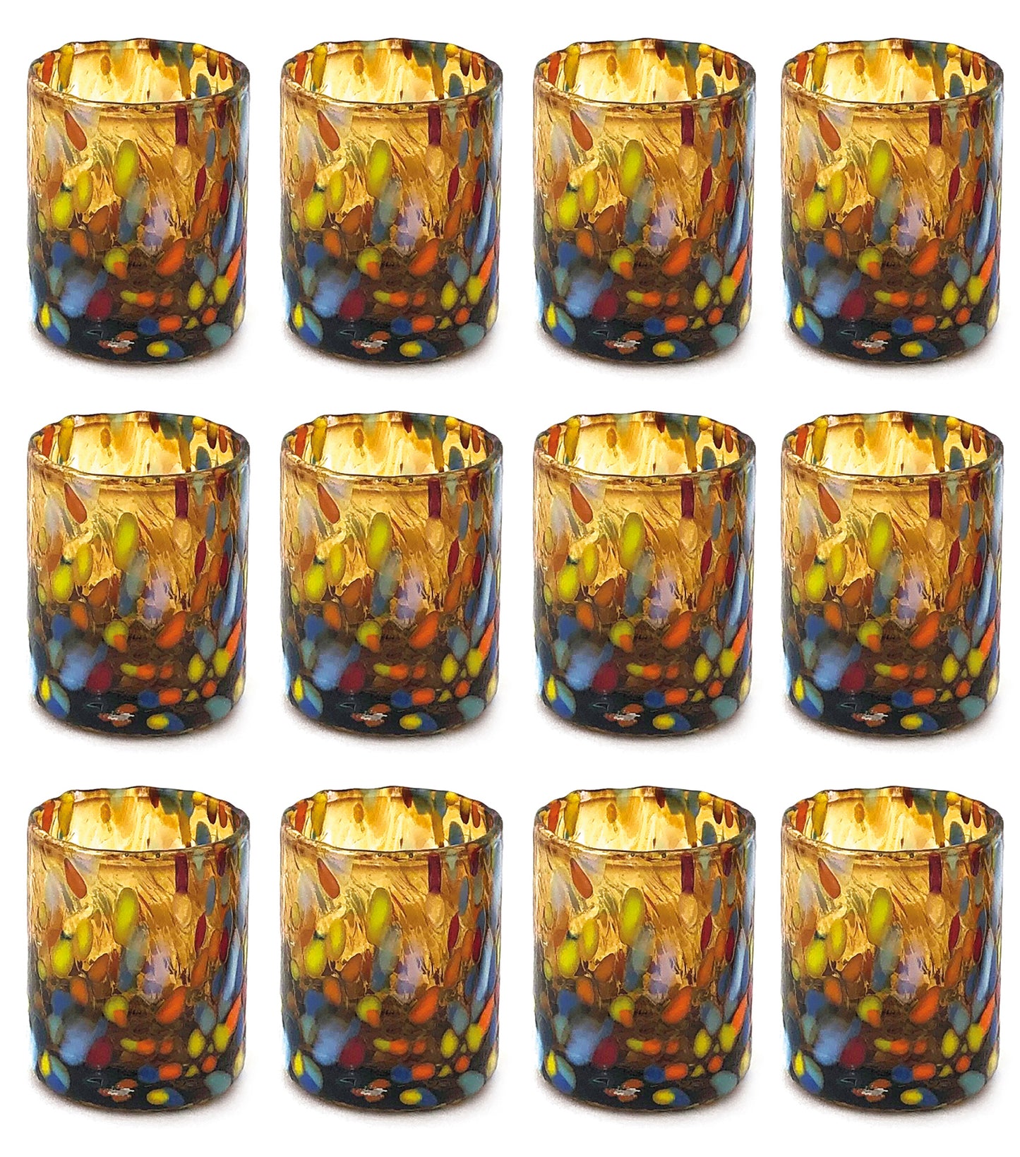 6 Glasgläser „Die Farben von Murano“. WASSER-CLASSIC-MIX